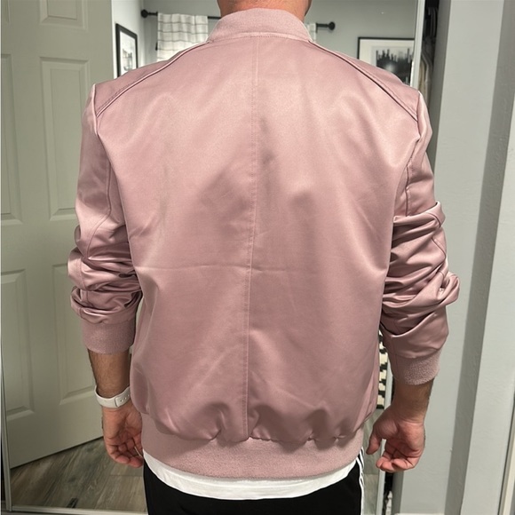 Mens Pink jacket bomber - Picture 13 of 14
